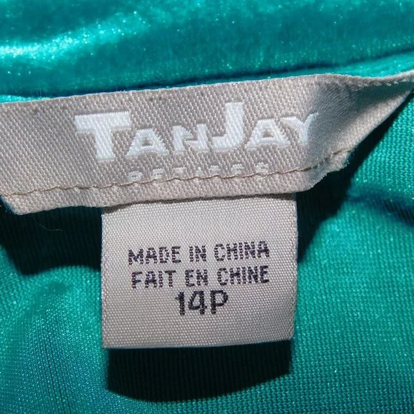 TanJay Emerald Velvet Jacket Lounging - Picture 4 of 9